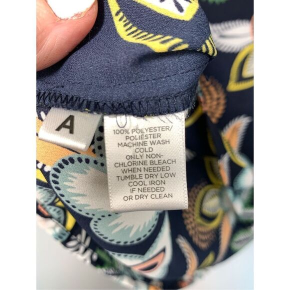 Ann Taylor Loft Women's Tropical Floral Blouse And Pant Set Multicolor Size 0 - Picture 4 of 10